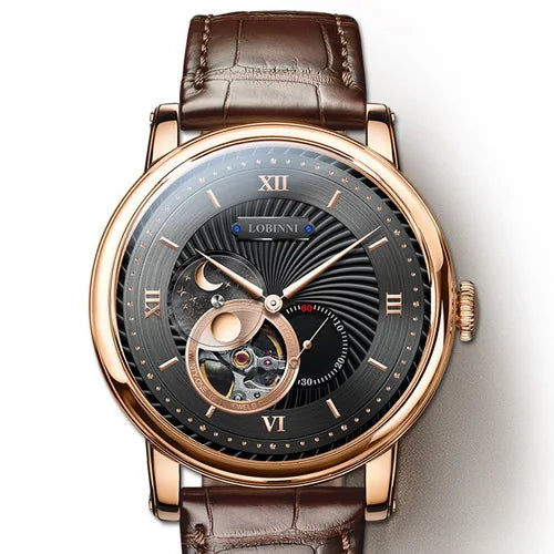 LOBINNI 3605 Automatic Skeleton Men's Watch 40.5mm Smash Price Shop Men's Watch