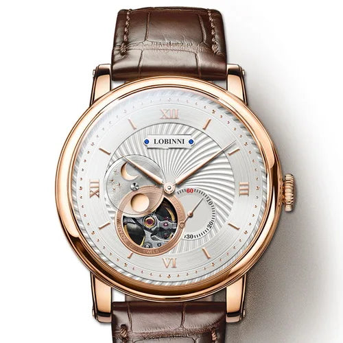 LOBINNI 3605 Automatic Skeleton Men's Watch 40.5mm Smash Price Shop Men's Watch