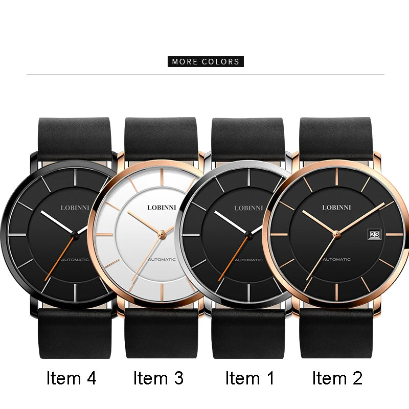 LOBINNI L5016M Automatic Men’s Watch – Miyota 9015 Sapphire Smash Price Shop Men's Watch