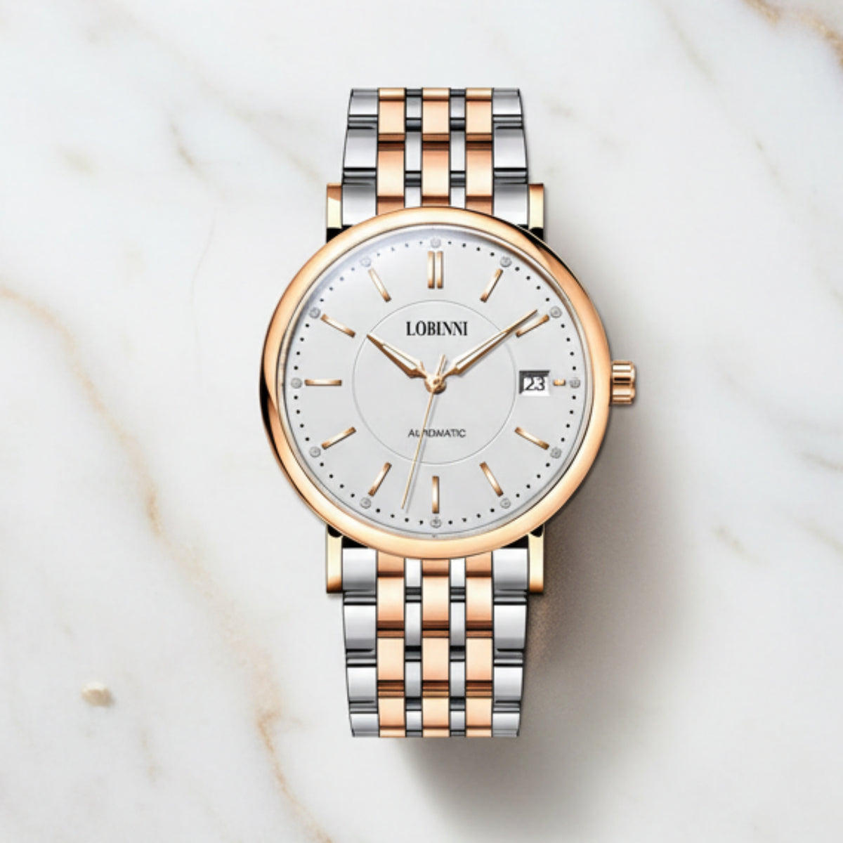 LOBINNI Ladies Automatic Sapphire Watch Smash Price Shop Women's Watch