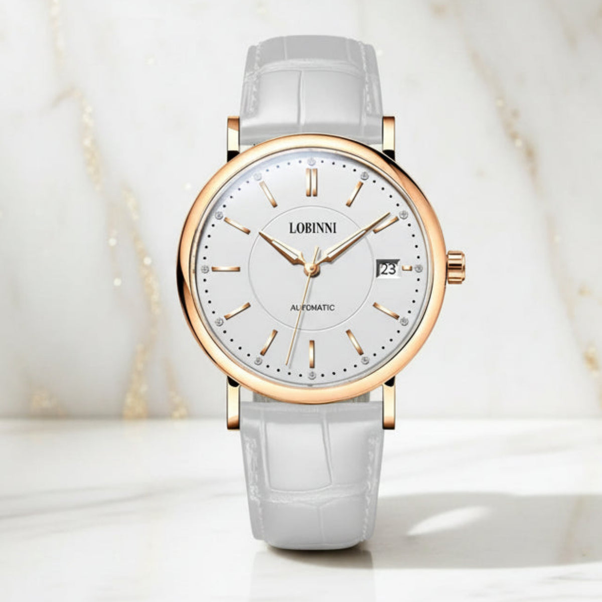 LOBINNI Ladies Automatic Sapphire Watch Smash Price Shop Women's Watch