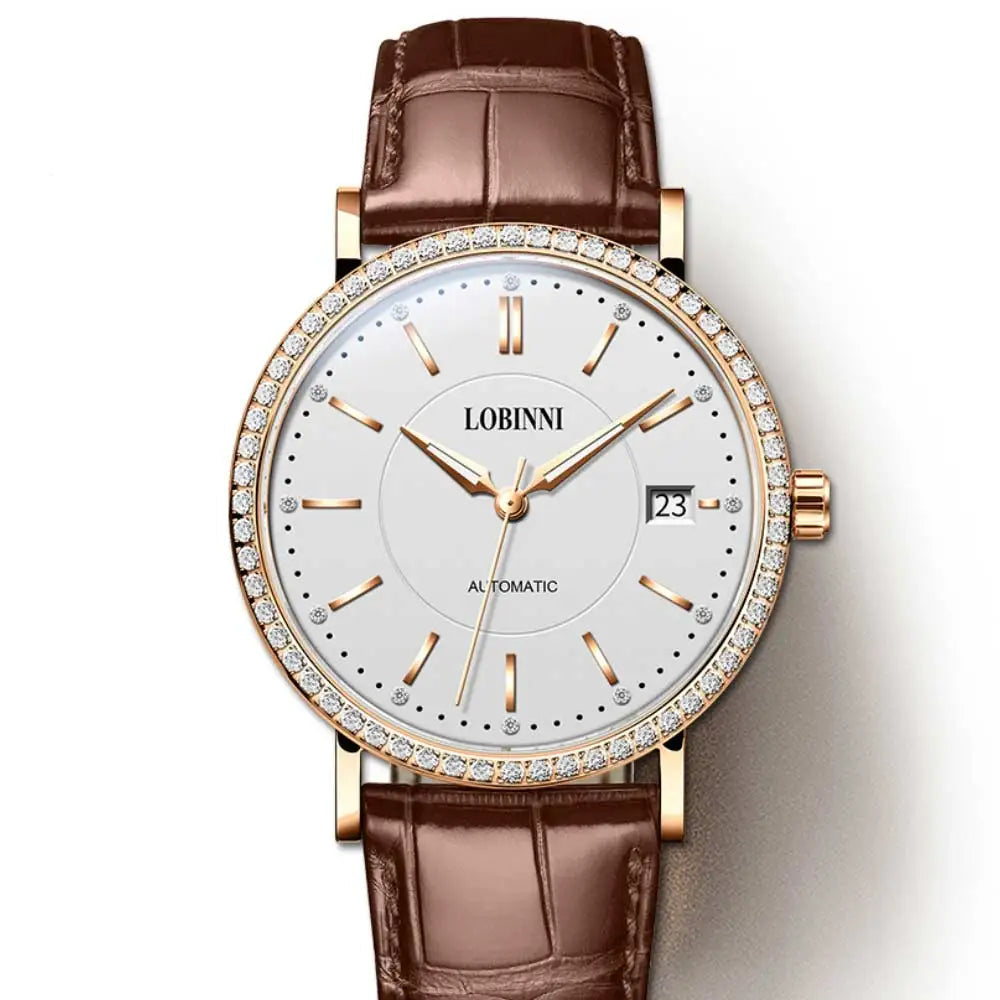 LOBINNI Ladies Automatic Sapphire Watch Smash Price Shop Women's Watch