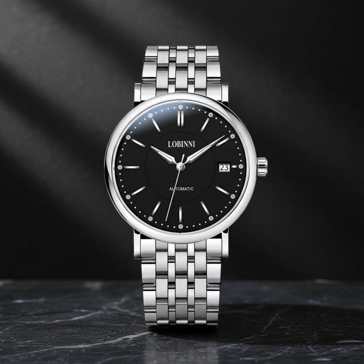 LOBINNI Ladies Automatic Sapphire Watch Smash Price Shop Women's Watch