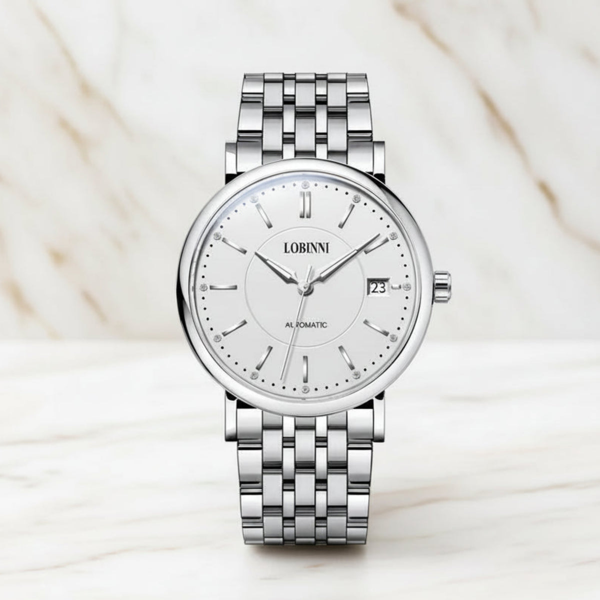 LOBINNI Ladies Automatic Sapphire Watch Smash Price Shop Women's Watch