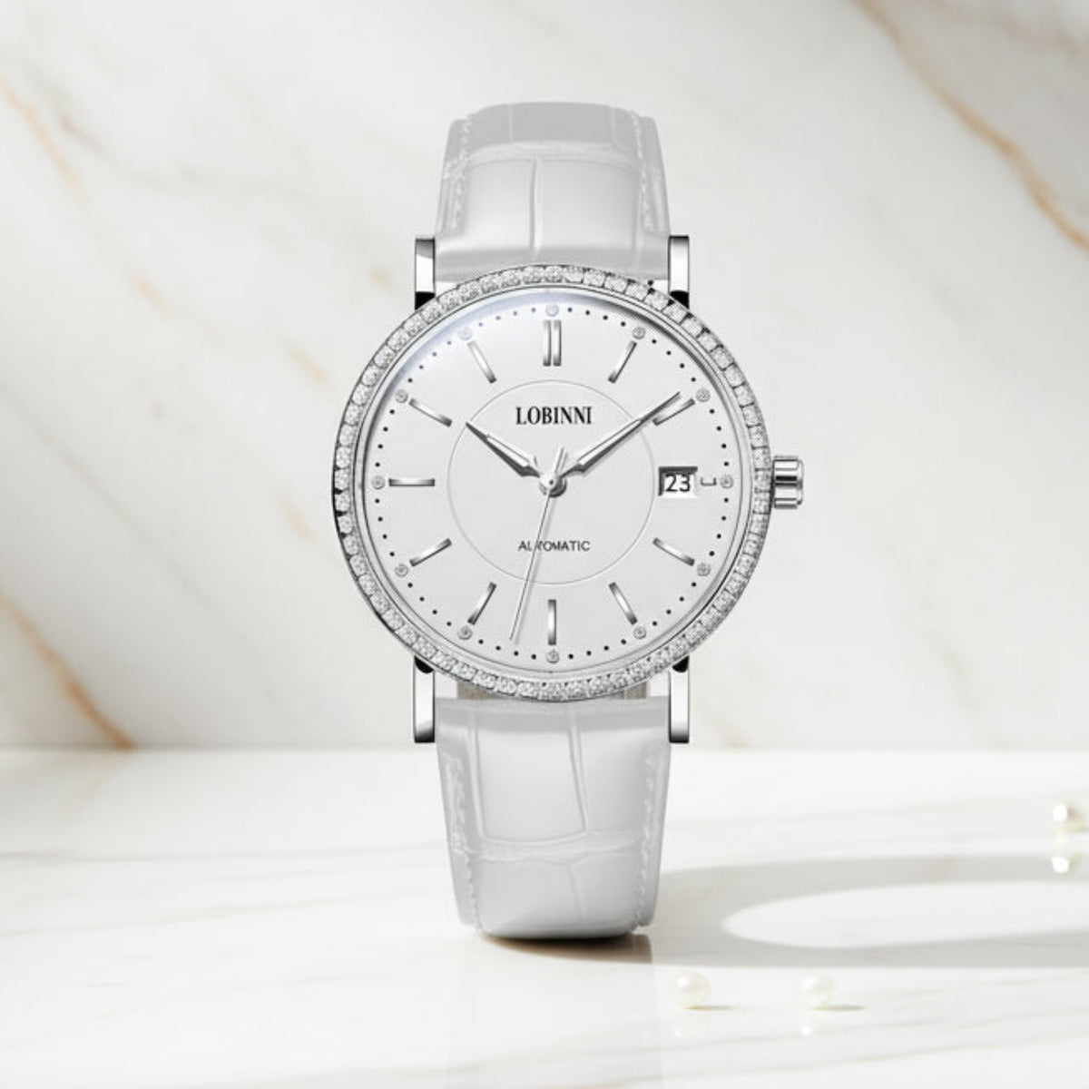 LOBINNI Ladies Automatic Sapphire Watch Smash Price Shop Women's Watch