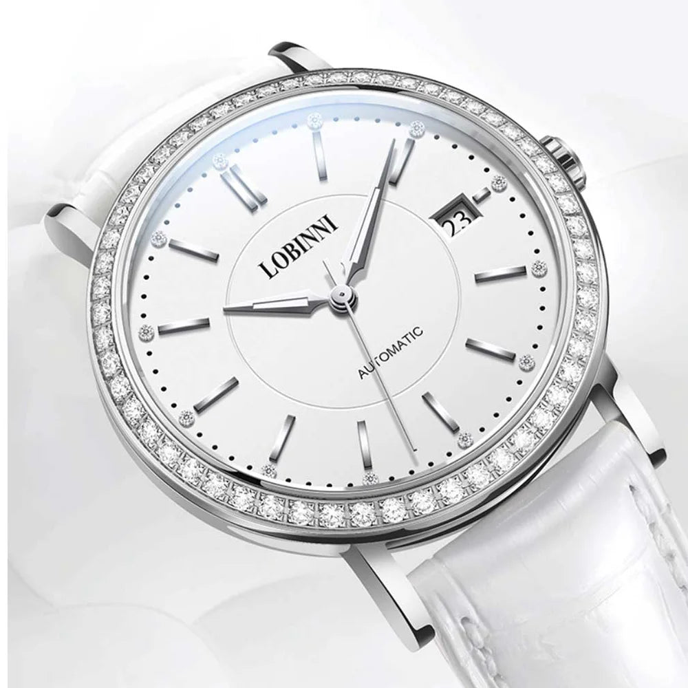 LOBINNI Ladies Automatic Sapphire Watch