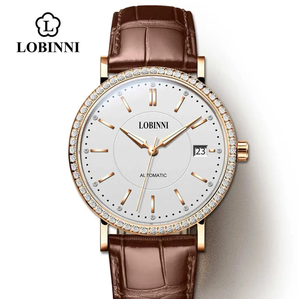 Lobinni Women’s Luxury Mechanical Watch – Swiss Automatic