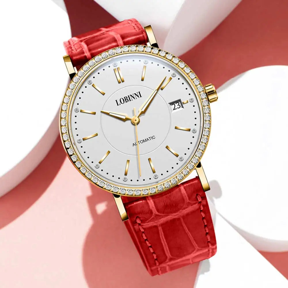 Lobinni Women’s Luxury Mechanical Watch – Swiss Automatic