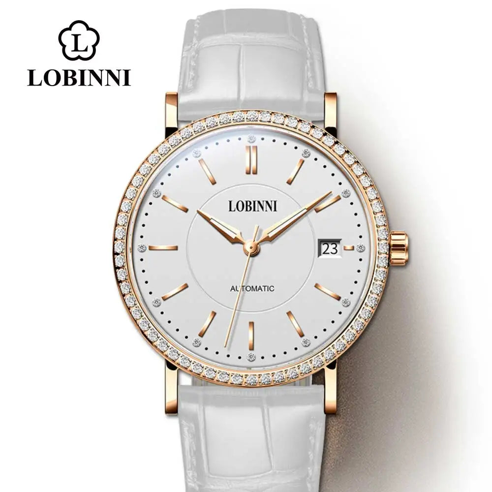 Lobinni Women’s Luxury Mechanical Watch – Swiss Automatic