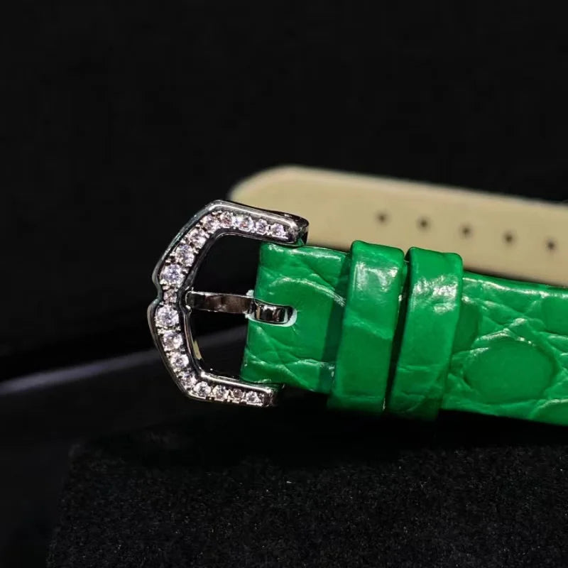 Luxury Colorful Women’s Quartz Watch – Sapphire Crystal & Leather Smash Price Shop Women's Watch