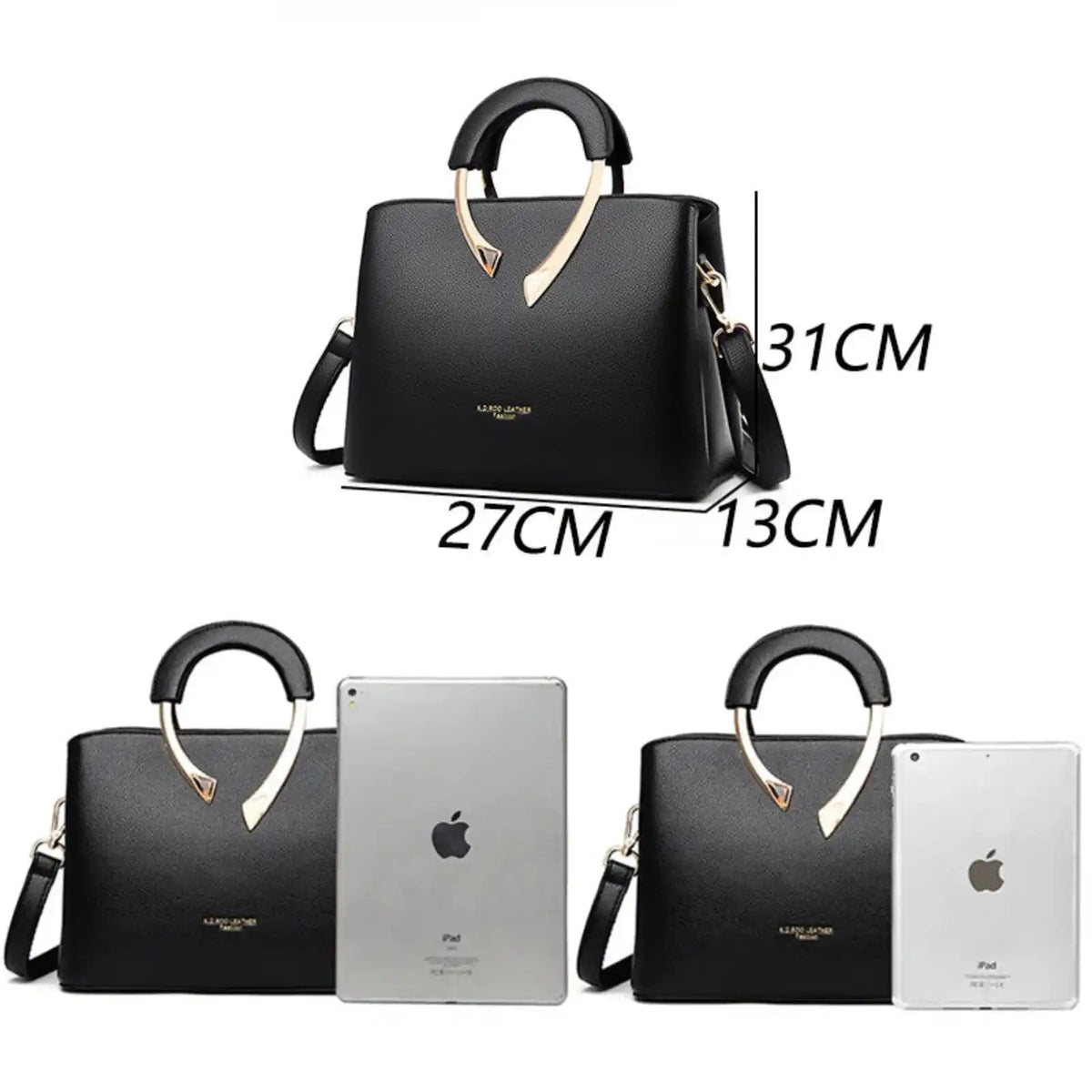 Lychee Texture Soft PU Crossbody Shoulder Bag – product image 10
