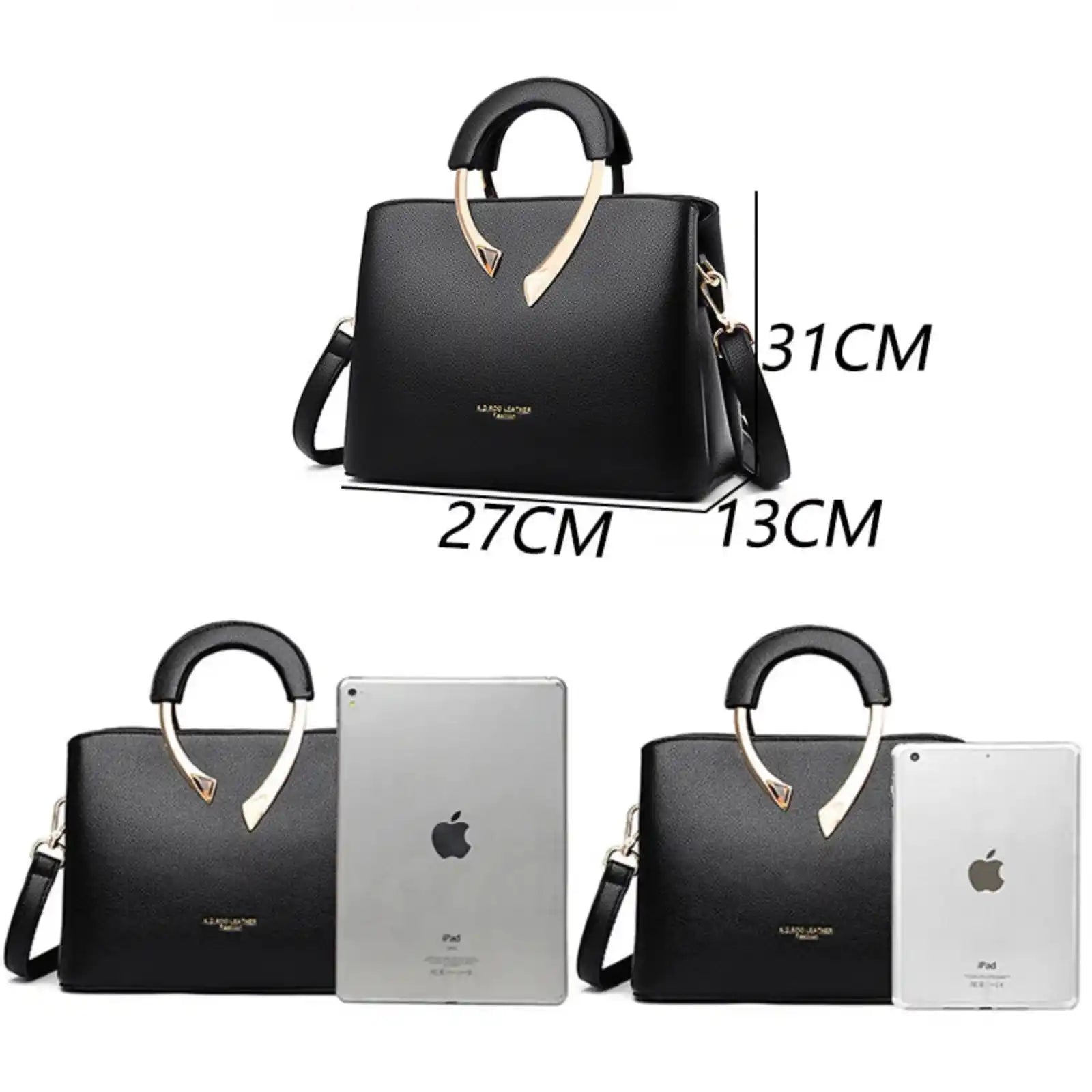 Lychee Texture Soft PU Crossbody Shoulder Bag – product image 10