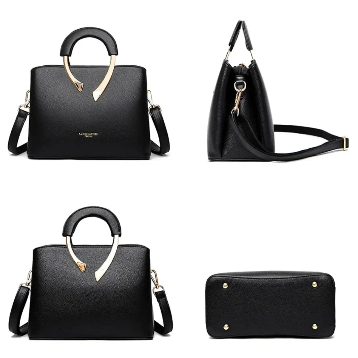 Lychee Texture Soft PU Crossbody Shoulder Bag – product image 11