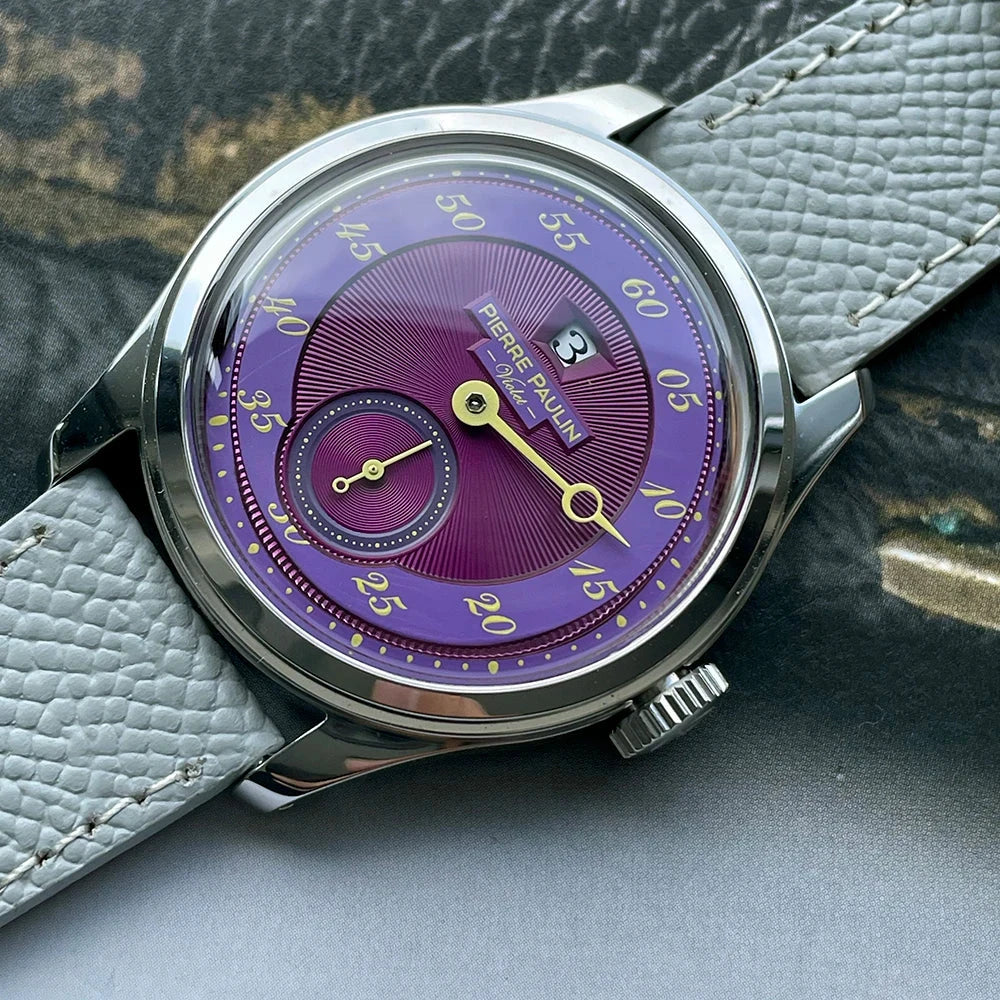 MERKUR Salmon Dial Jumping Hour Automatic Watch – 38mm