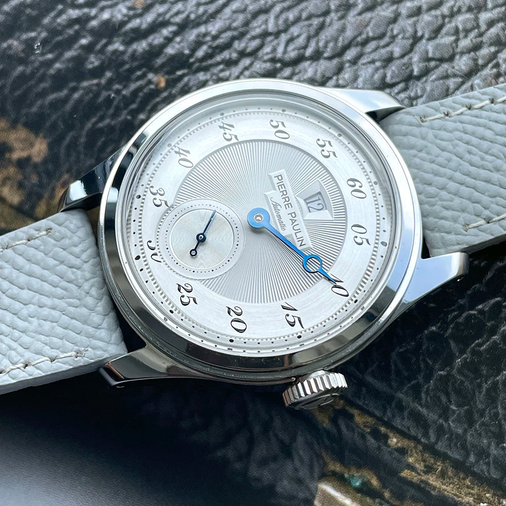 MERKUR Salmon Dial Jumping Hour Automatic Watch – 38mm