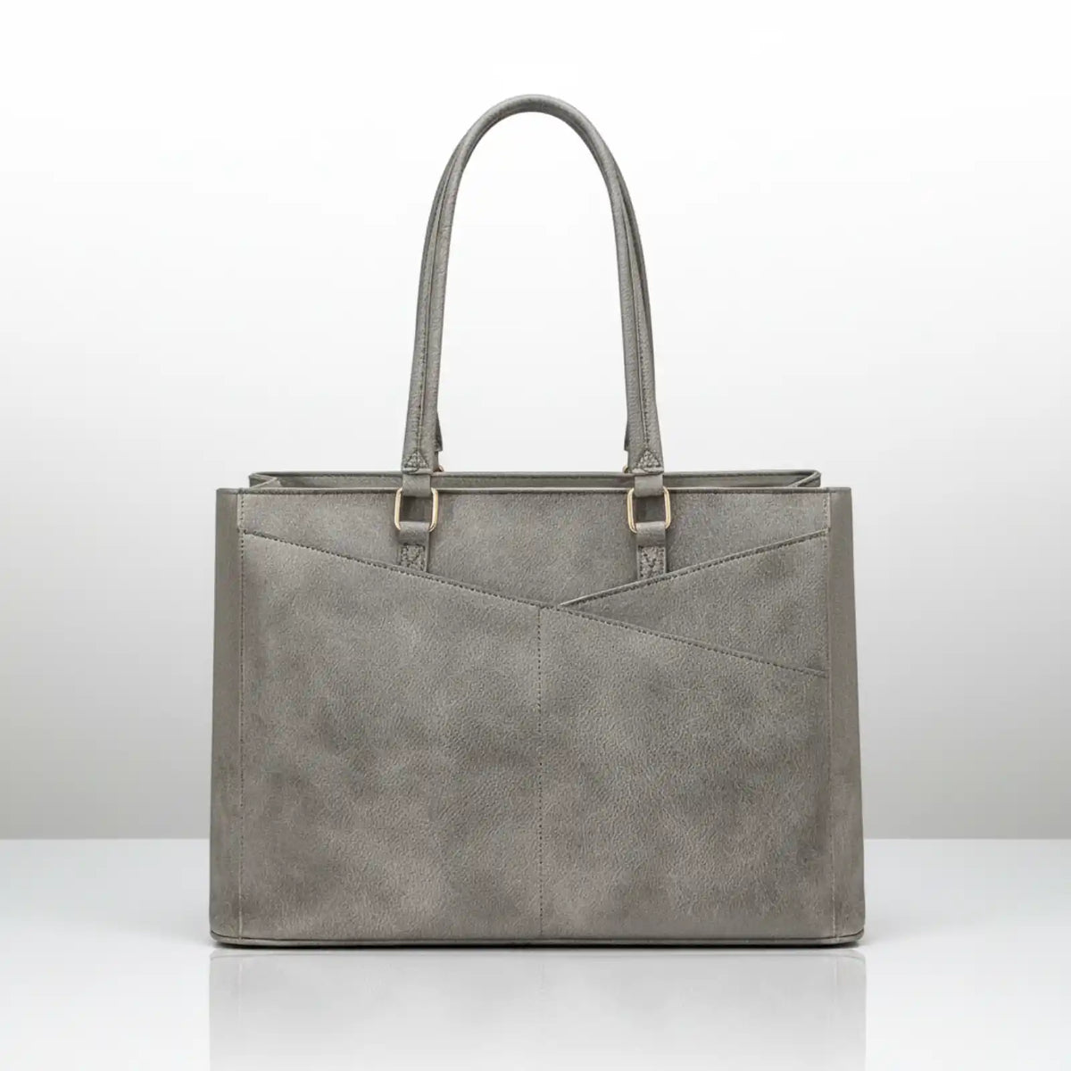 Minimalist Women's PU Laptop Tote Bag