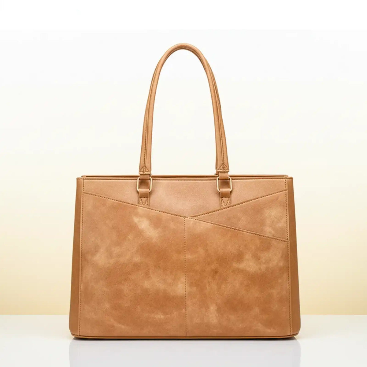 Minimalist Women's PU Laptop Tote Bag
