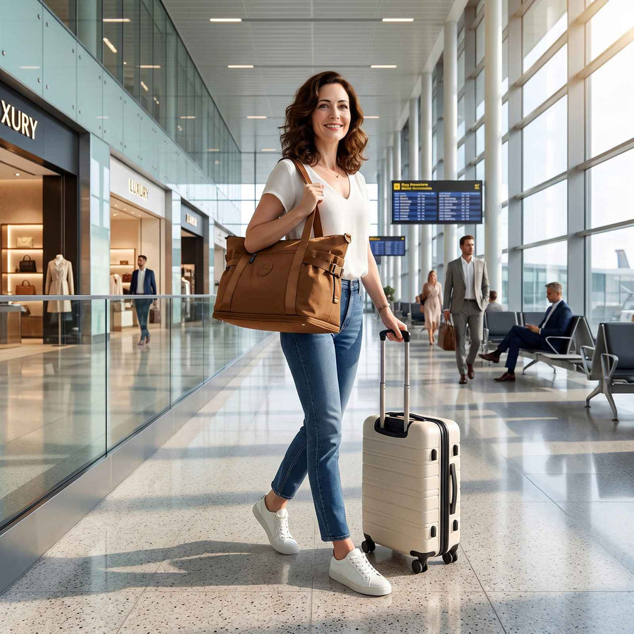 Expandable Weekender Bag with Shoe Compartment – lifestyle image 2