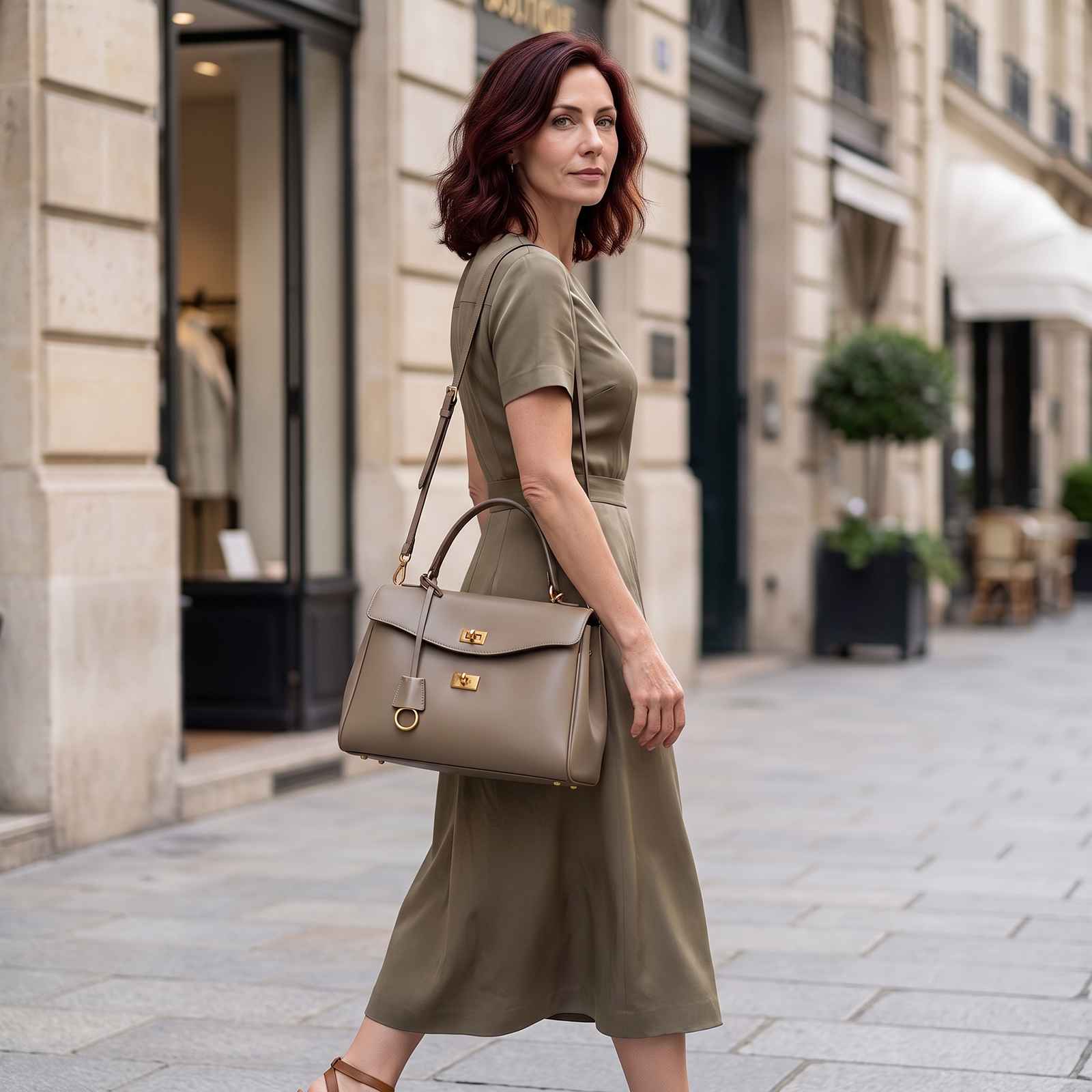 Moods Boutique Soft PU Leather Shoulder Tote Bag – lifestyle image 3