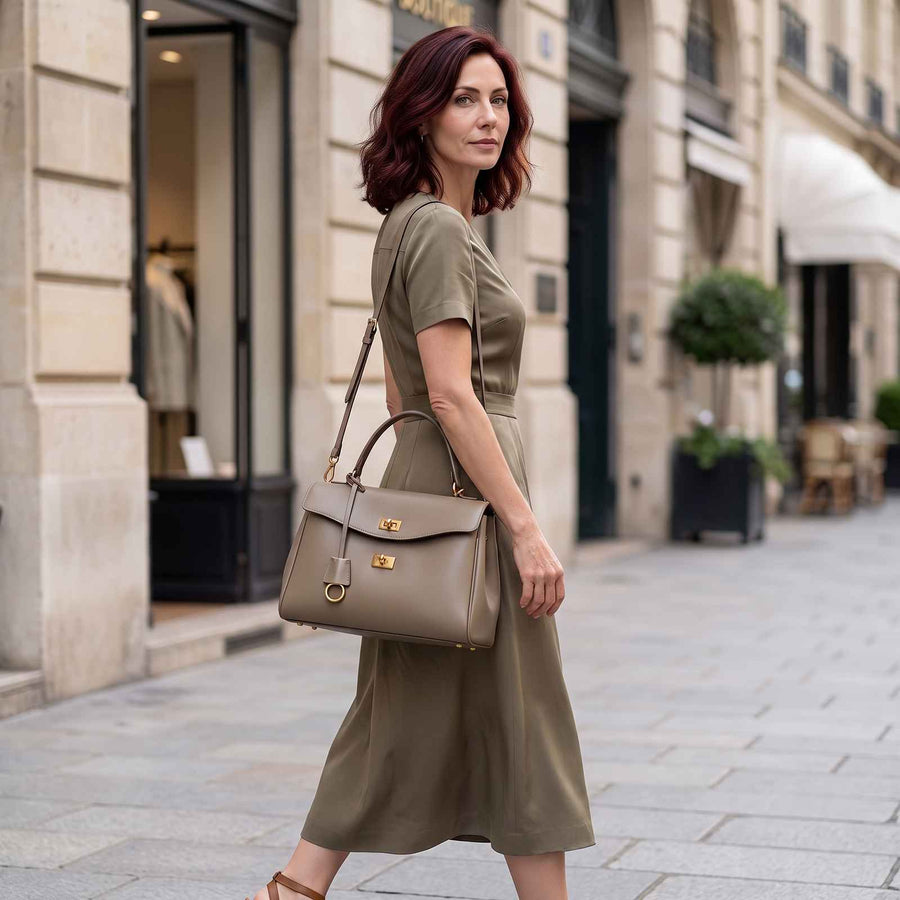 Moods Boutique Soft PU Leather Shoulder Tote Bag – lifestyle image 3