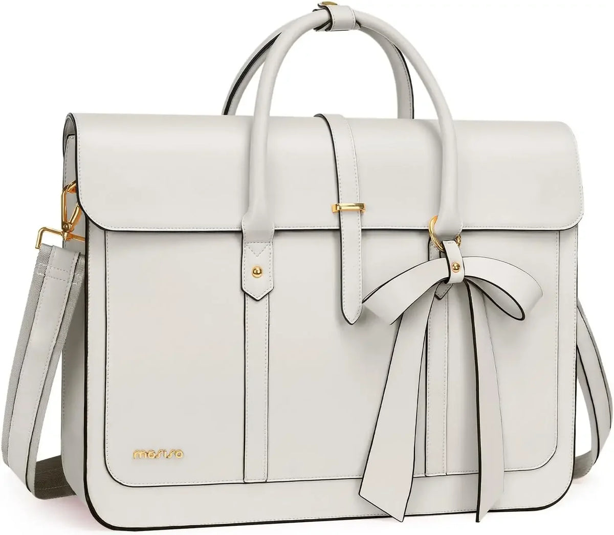 MOSISO Women’s PU Leather Laptop Tote Bag Smash Price Shop Laptop Tote