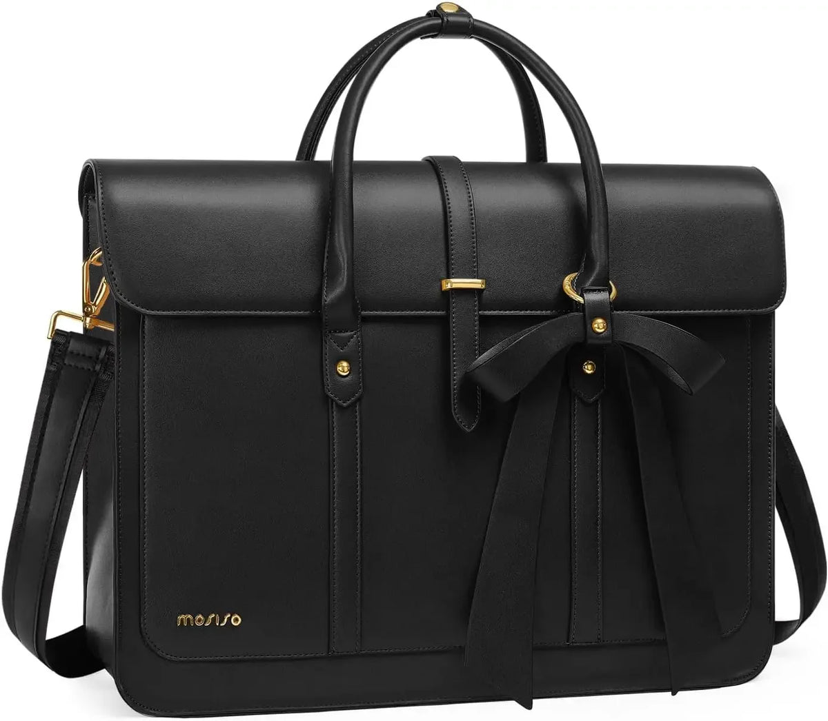 MOSISO Women’s PU Leather Laptop Tote Bag Smash Price Shop Laptop Tote