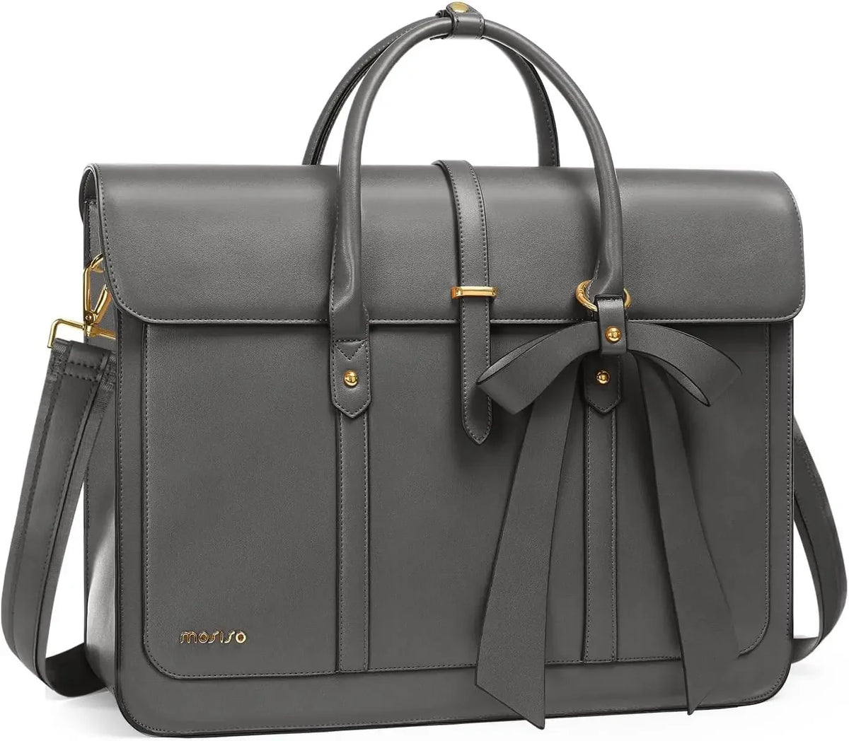 MOSISO Women’s PU Leather Laptop Tote Bag Smash Price Shop Laptop Tote