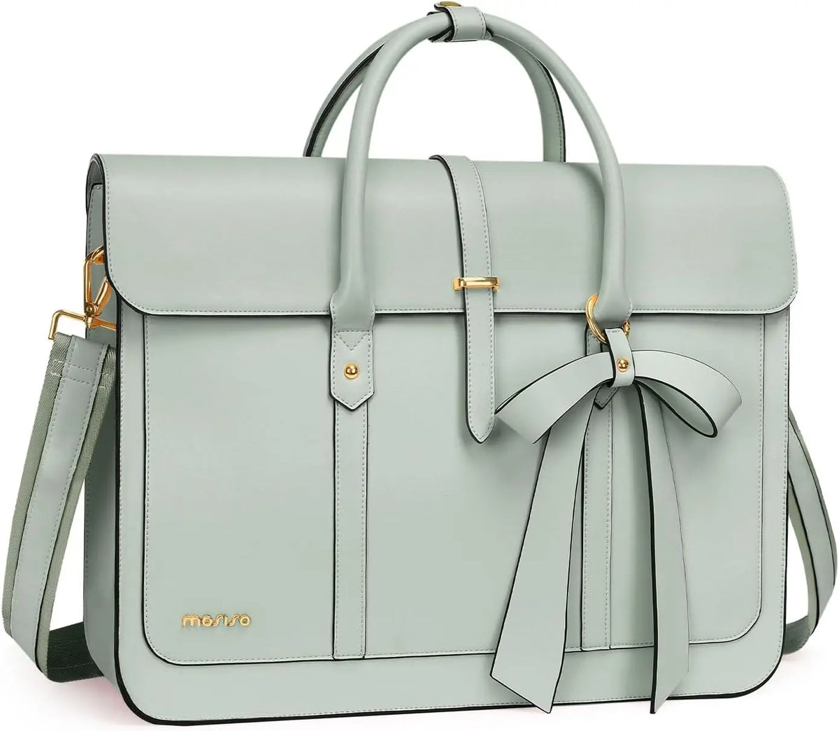 MOSISO Women’s PU Leather Laptop Tote Bag Smash Price Shop Laptop Tote