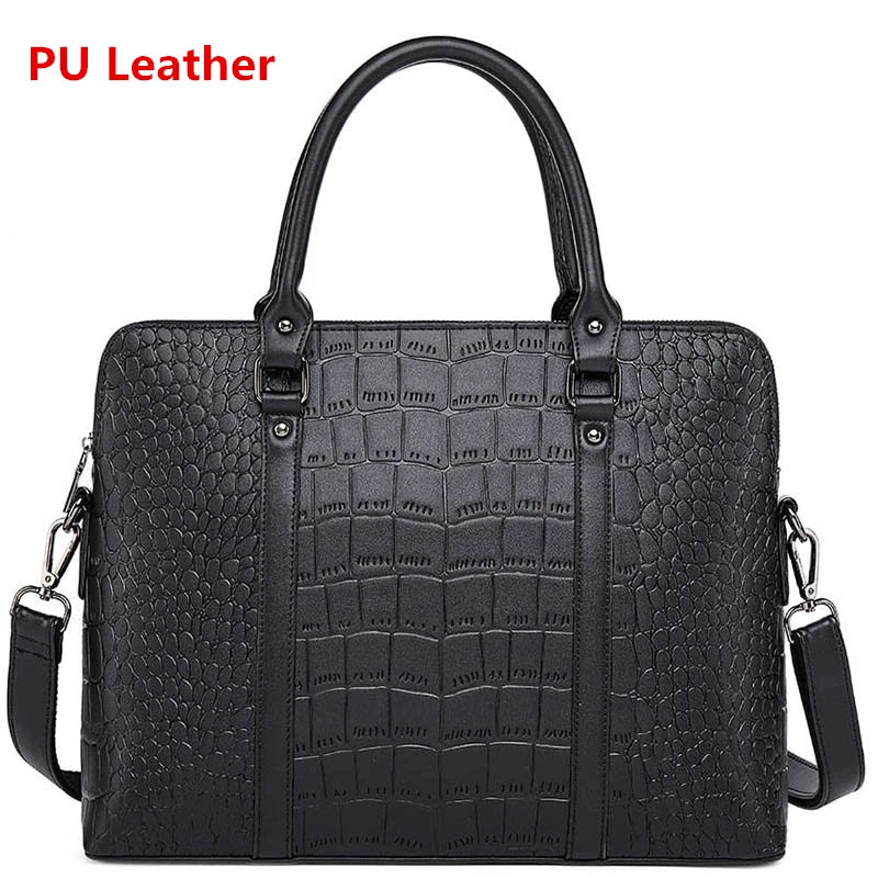 New 100% Genuine Leather Briefcase For Woman 14 15.6 inch Laptop Bag Women's Business Tote Office Ladies Shoulder Messenger Bags Smash Price Shop