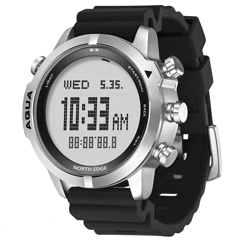 NORTH EDGE AQUA Digital Diving Computer Watch – 50M NDL Scuba