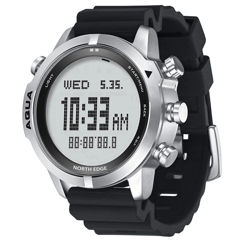 NORTH EDGE AQUA Digital Diving Computer Watch – 50M NDL Scuba Smash Price Shop Men's Watch