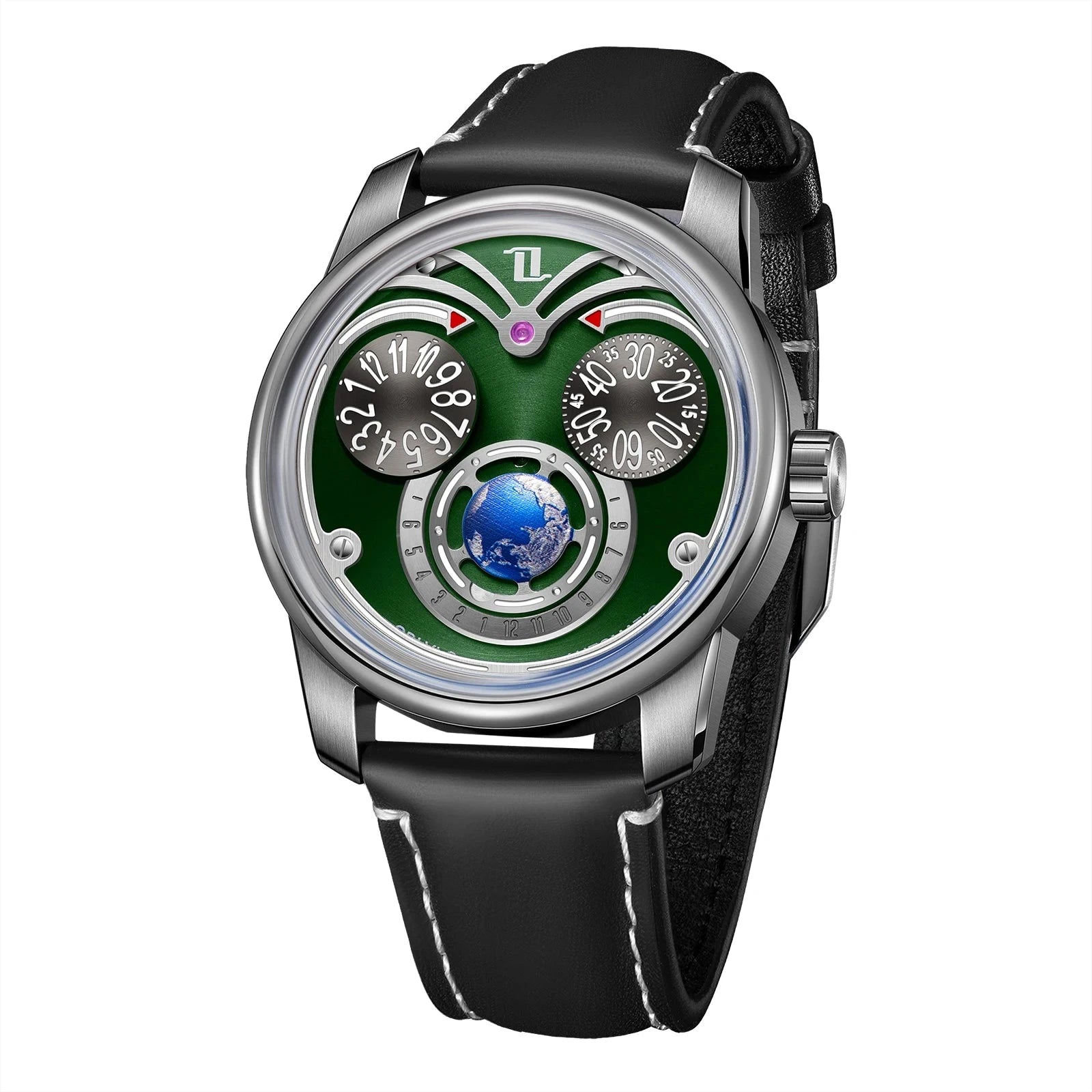 OBLVLO JM-EAGLE 42mm Automatic Men's Watch – Green Dial