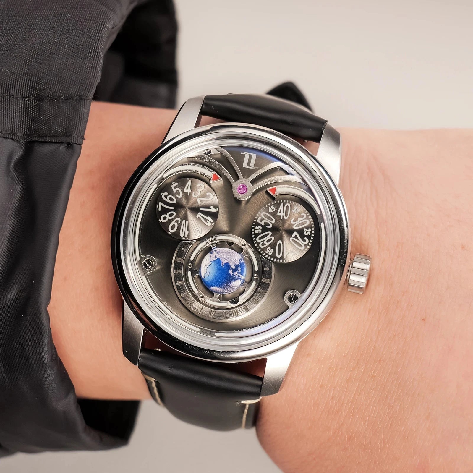 OBLVLO JM-EAGLE 42mm Automatic Men's Watch – Green Dial Smash Price Shop Men's Watch