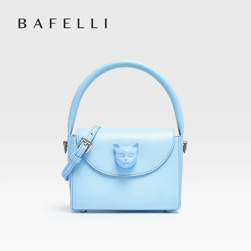 ORIGINAL BAFELLI BAG WOMEN‘S 2026 NEW SMALL LEATHER HANDBAGS LUXURY FASHION BRAND CROSSBODY CAT PURSE DESIGNER STYLE Smash Price Shop