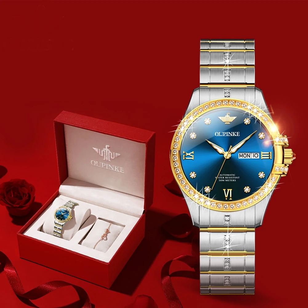 OUPINKE Diamond Women’s Automatic Watch 5ATM Smash Price Shop