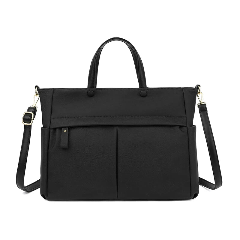 Oxford Laptop Tote Bag for Work & Travel in Black – product image 8