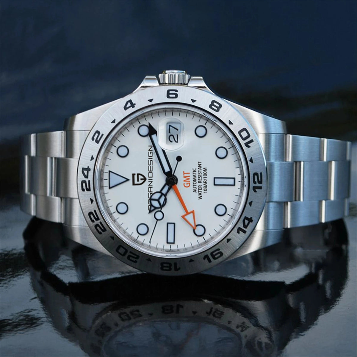 PAGANI Design 2024 GMT Automatic Watch for Men Smash Price Shop Men's Watch