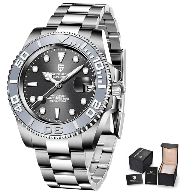 PAGANI DESIGN NH35 Dive Watch – Automatic, Ceramic Bezel, 10BAR