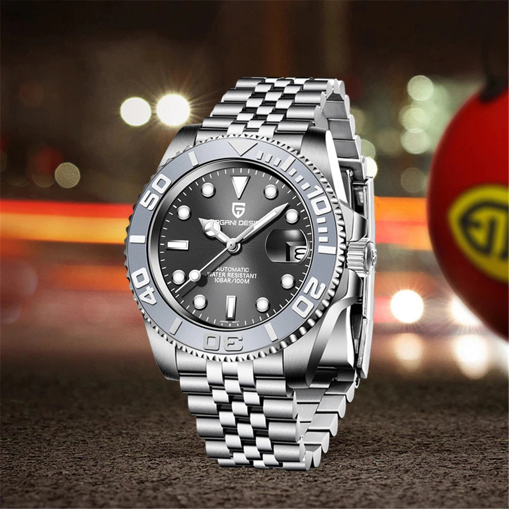 PAGANI DESIGN NH35 Dive Watch – Automatic, Ceramic Bezel, 10BAR