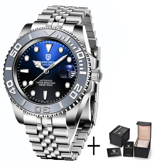 PAGANI DESIGN NH35 Dive Watch – Automatic, Ceramic Bezel, 10BAR