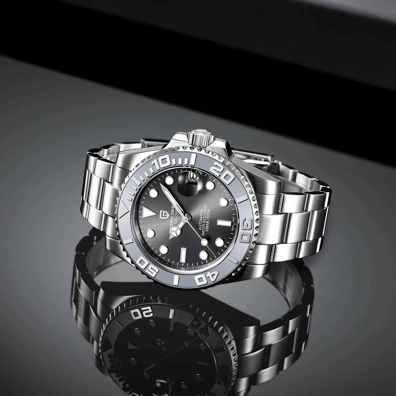 PAGANI DESIGN NH35 Dive Watch – Automatic, Ceramic Bezel, 10BAR