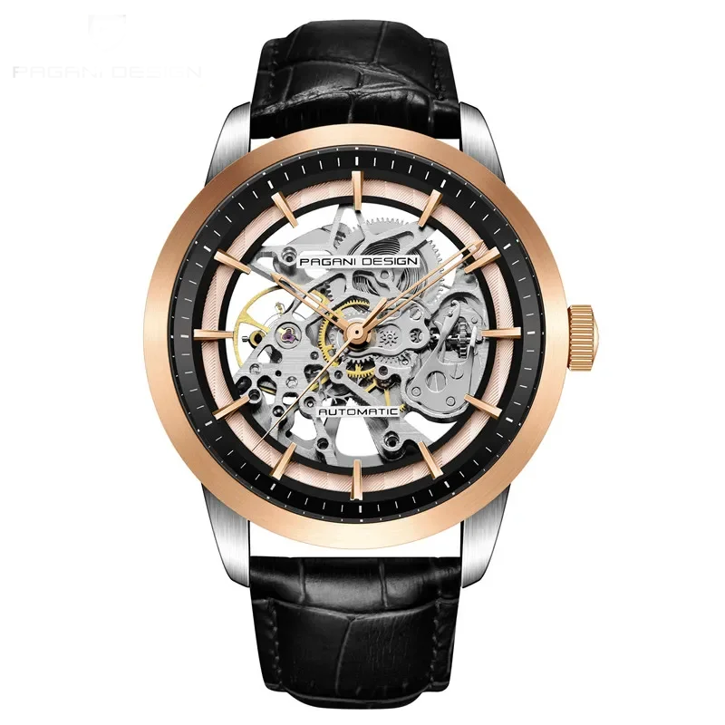 PAGANI DESIGN PD-1638 Automatic Men's Leather Watch