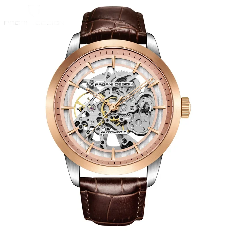 PAGANI DESIGN PD-1638 Automatic Men's Leather Watch