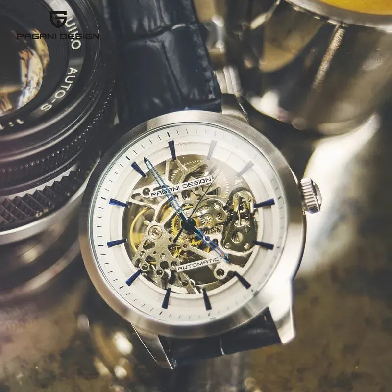 PAGANI DESIGN PD-1638 Automatic Men's Leather Watch
