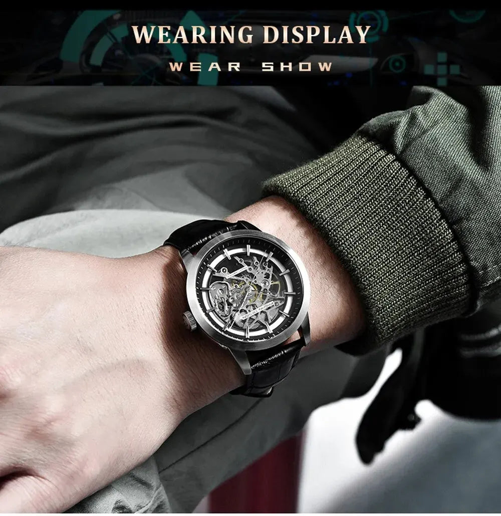 PAGANI DESIGN PD-1638 Automatic Men's Leather Watch