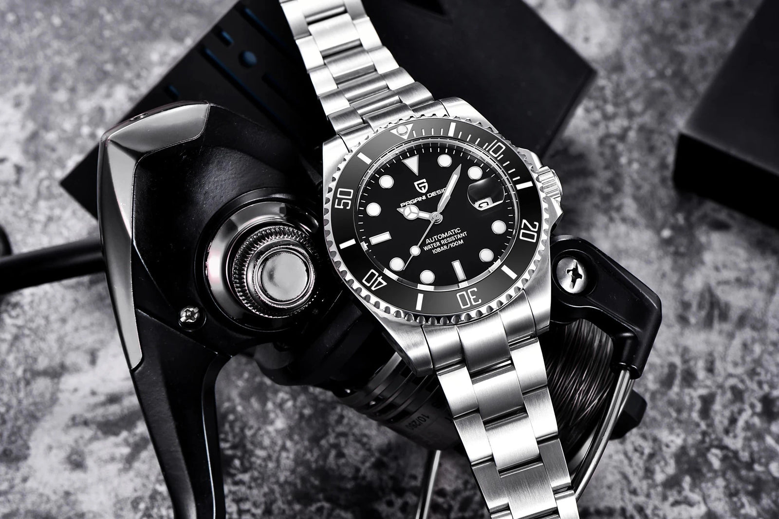 PAGANI DESIGN PD-1639 Automatic Men's Watch – Sapphire & Ceramic