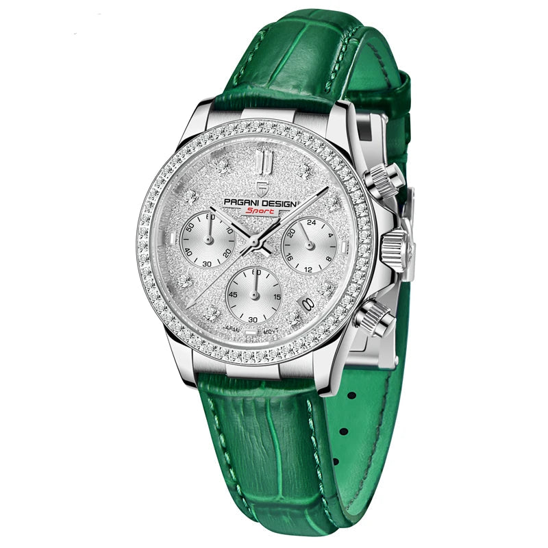 PAGANI DESIGN PD-1730 Luxury Diamond Quartz Watch – 36mm