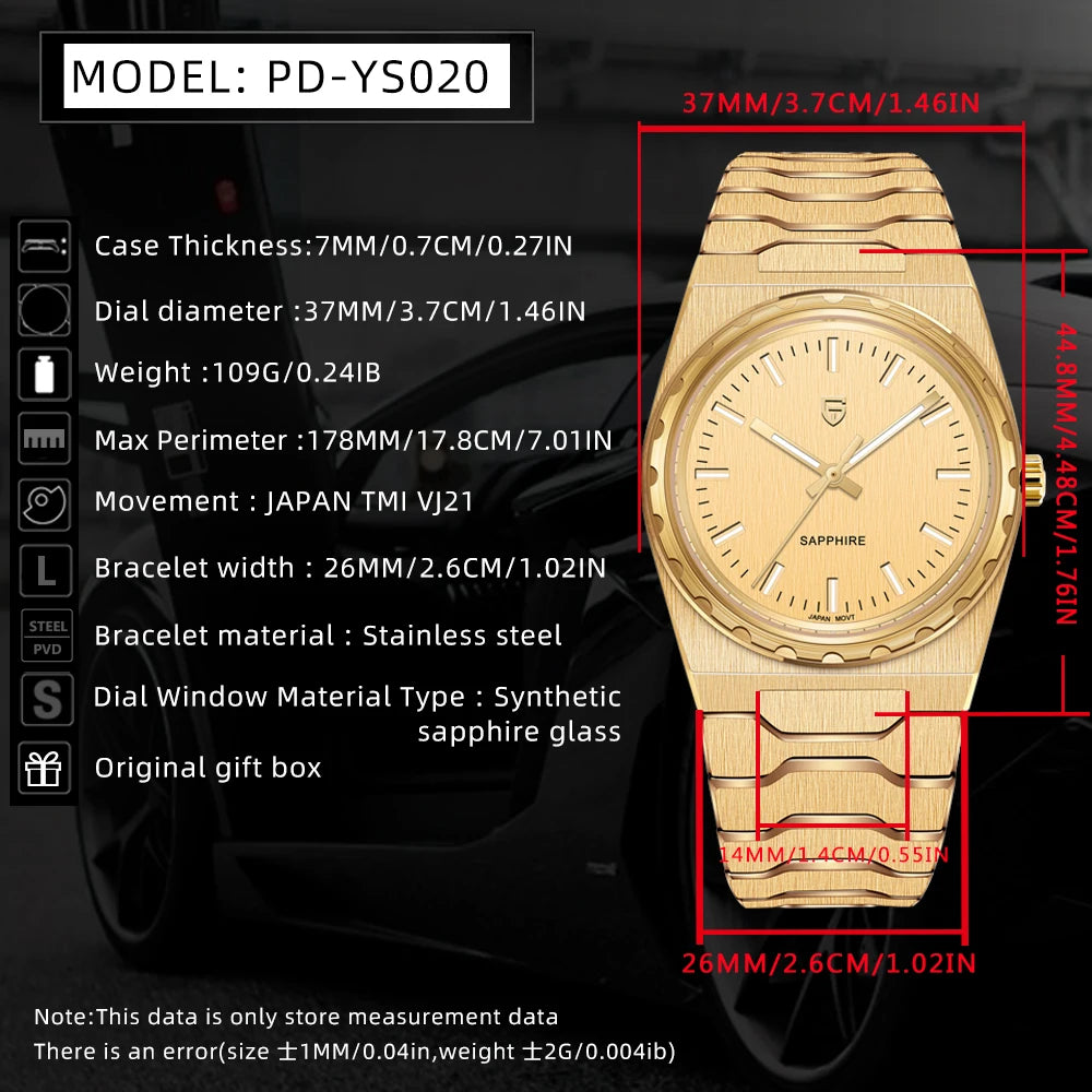 Pagani Design PDYS020 Men’s Ultra Thin Quartz Dress Watch Smash Price Shop Men's Watch