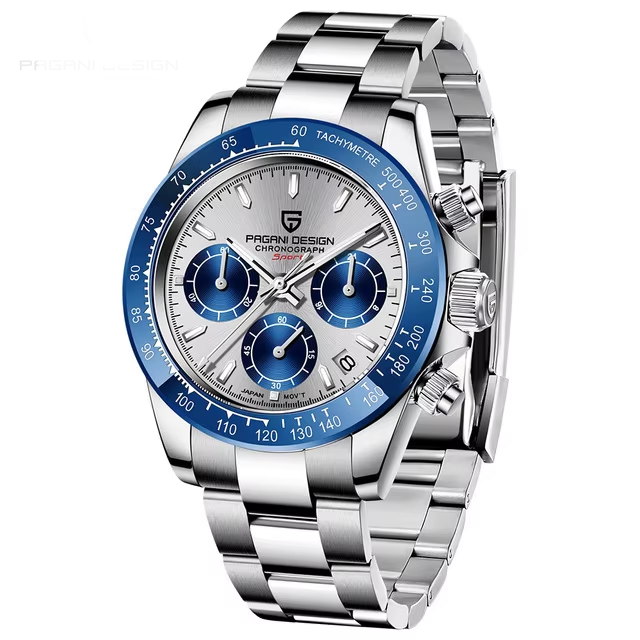 PAGANI DESIGN V2 40mm Retro Quartz Chronograph – Sapphire