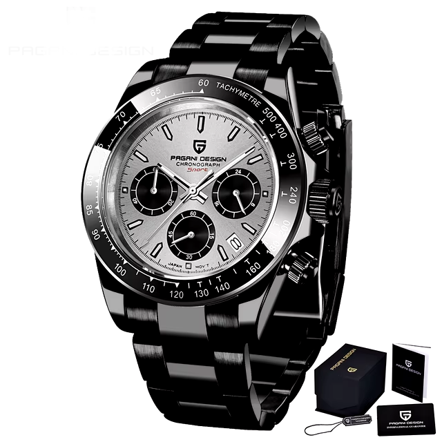 PAGANI DESIGN V2 40mm Retro Quartz Chronograph – Sapphire